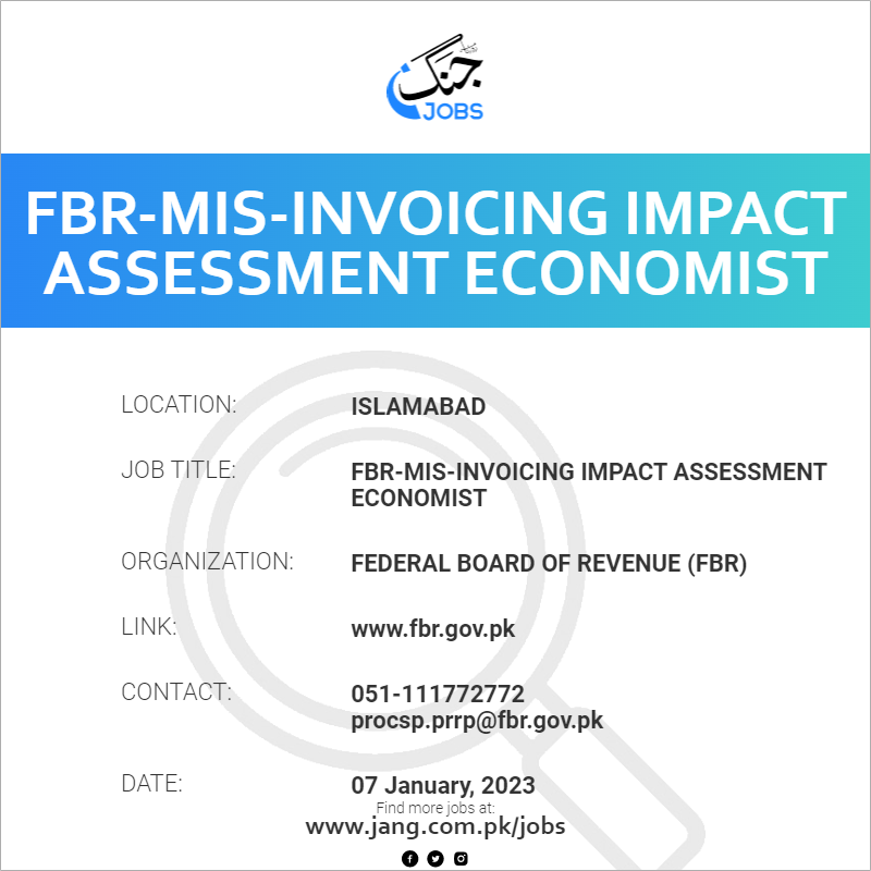 FBR-Mis-Invoicing Impact Assessment Economist