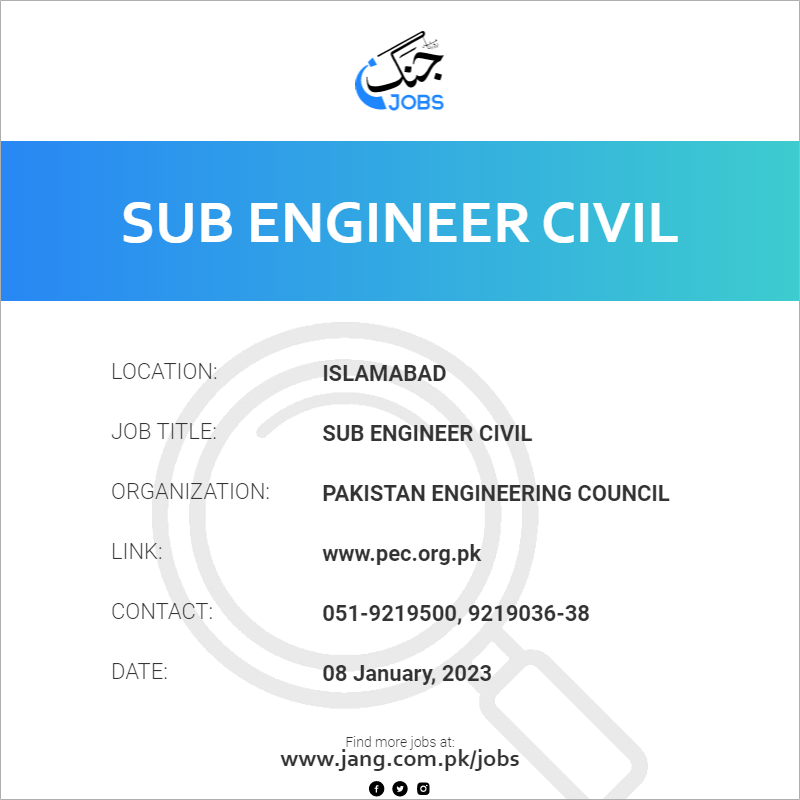 Sub Engineer Civil