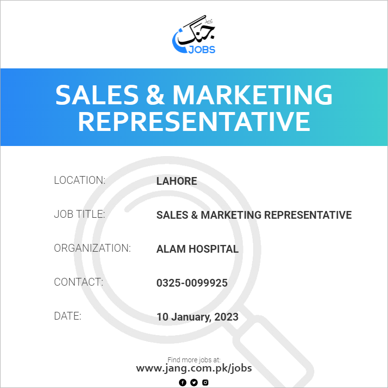 Sales & Marketing Representative