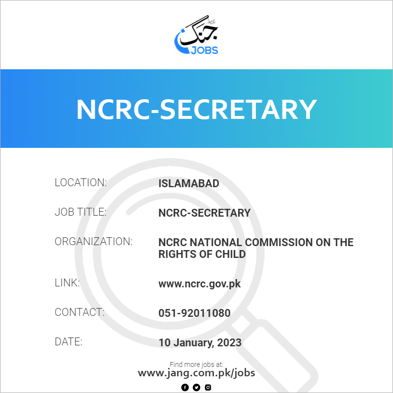 NCRC-Secretary