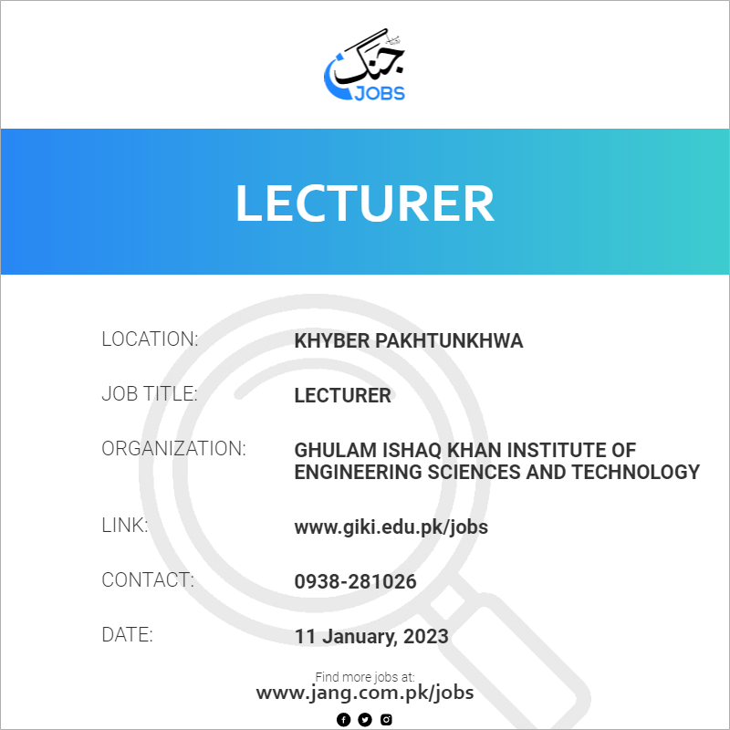 Lecturer