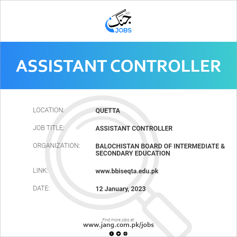 Assistant Controller