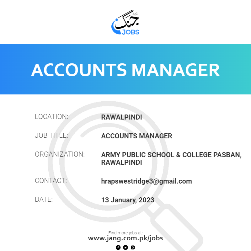 Accounts Manager