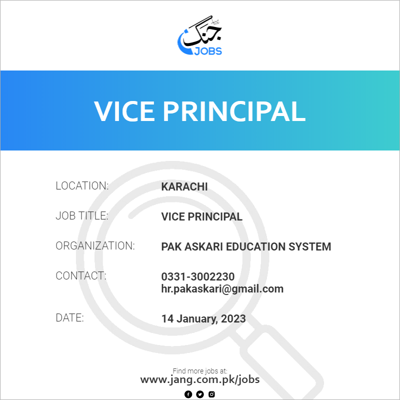 Vice Principal