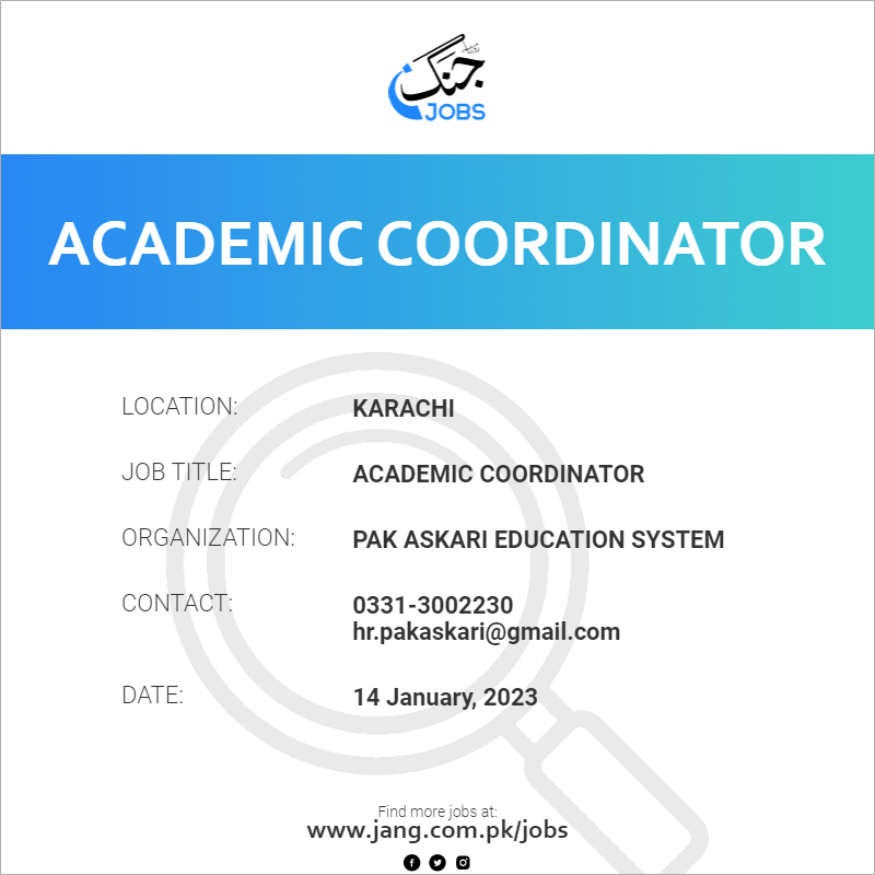 Academic Coordinator