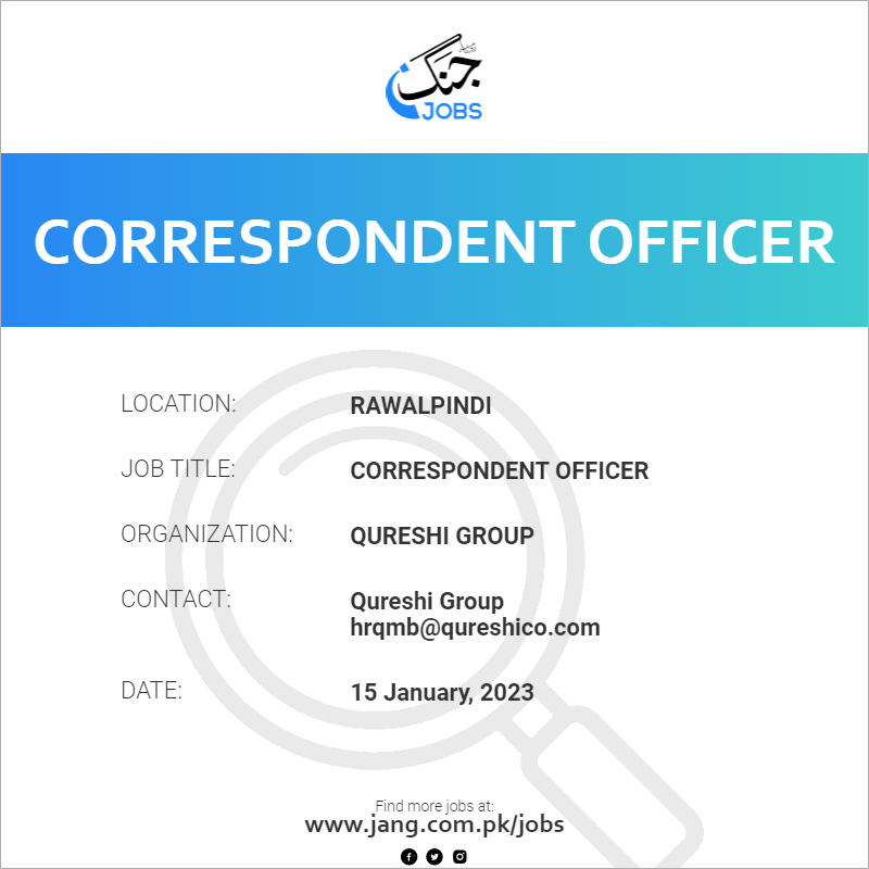 Correspondent Officer