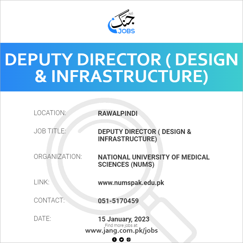 Deputy Director ( Design & Infrastructure)