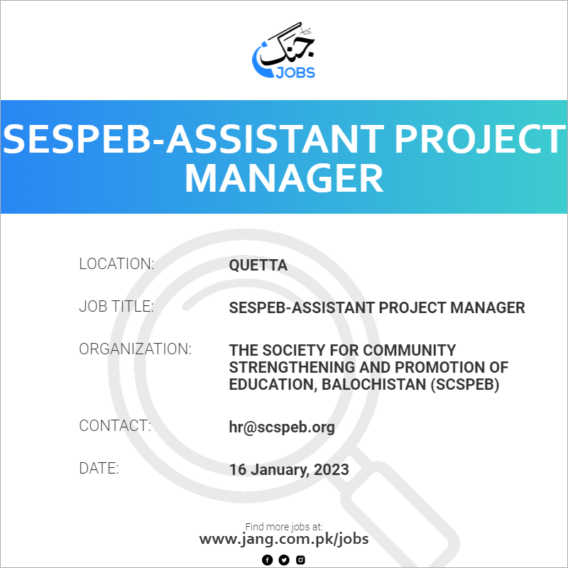 SESPEB-Assistant Project Manager
