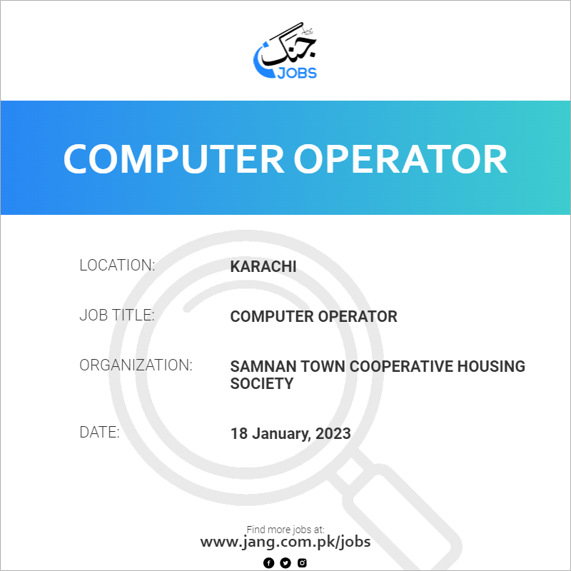 Computer Operator