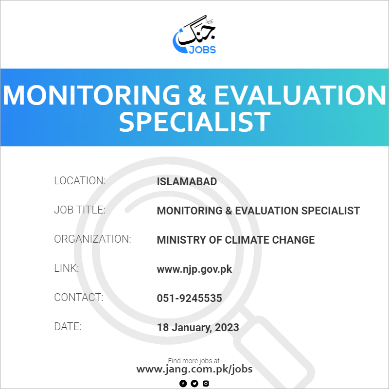 Monitoring & Evaluation Specialist