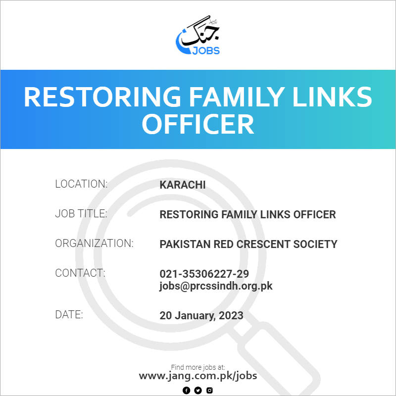 Restoring Family Links Officer