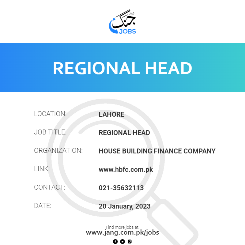 Regional Head