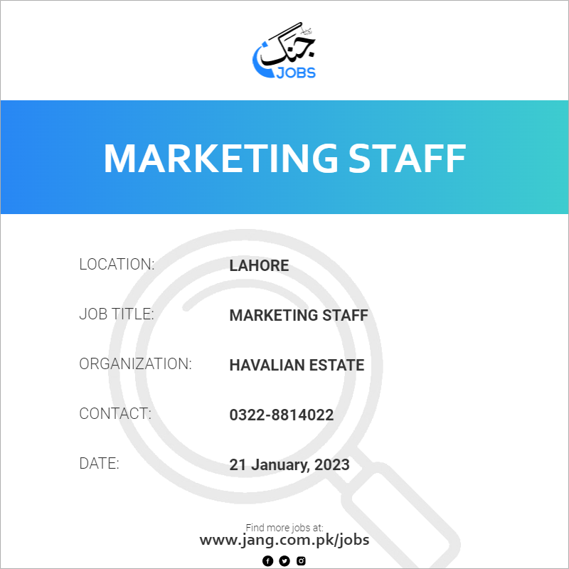 Marketing Staff