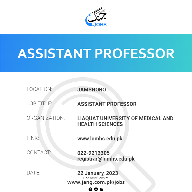 Assistant Professor