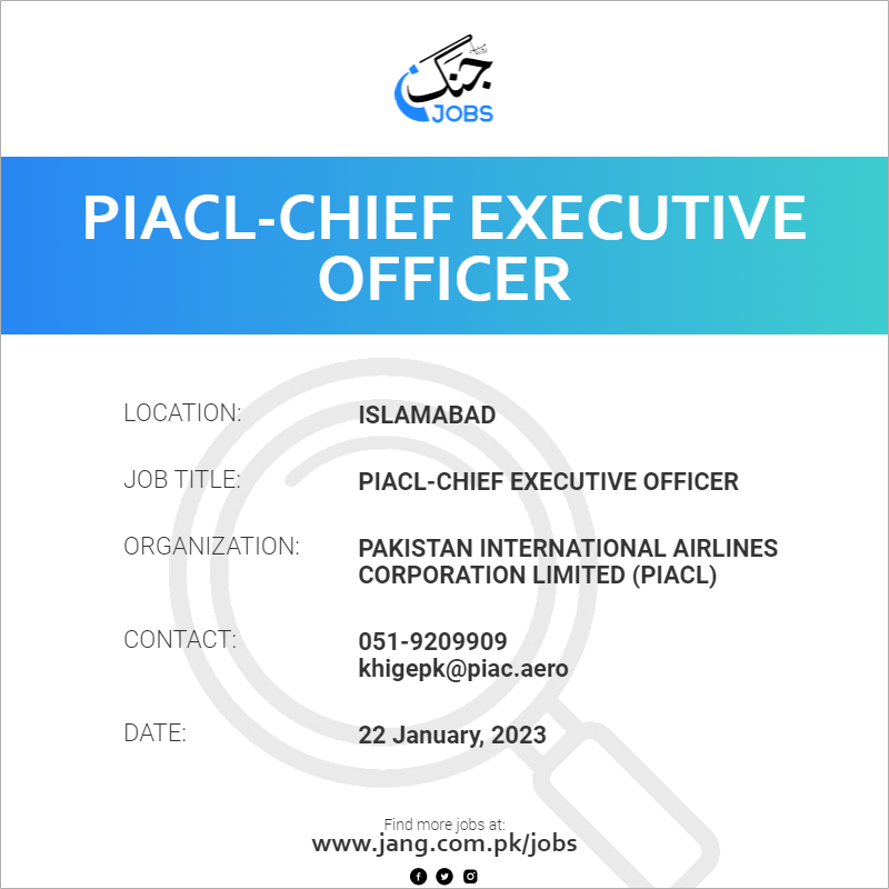 PIACL-Chief Executive Officer 