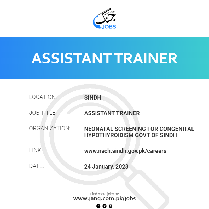 Assistant Trainer