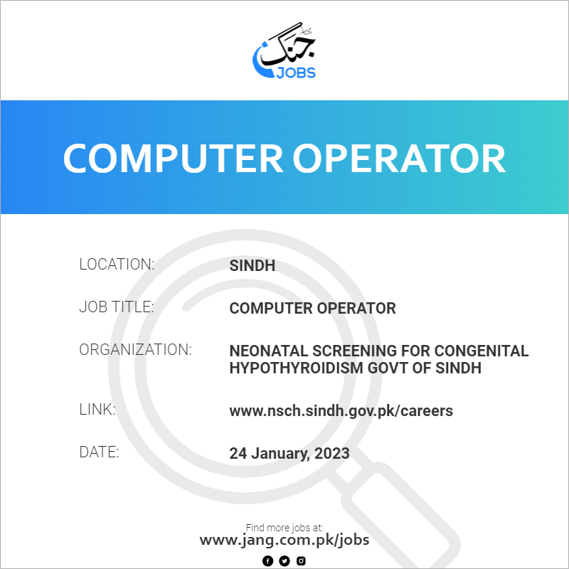 Computer Operator