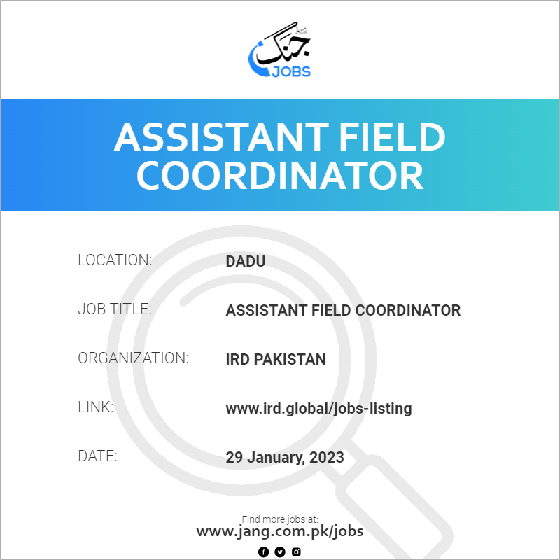 Assistant Field Coordinator