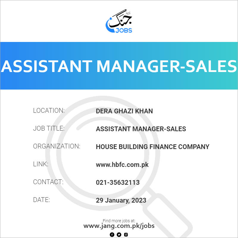 Assistant Manager-Sales