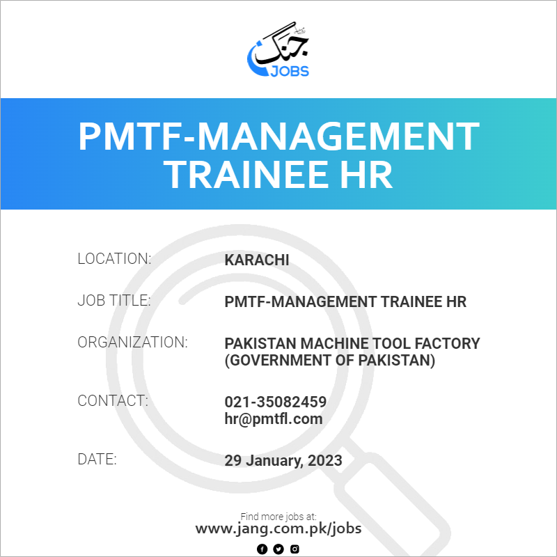 PMTF-Management Trainee HR