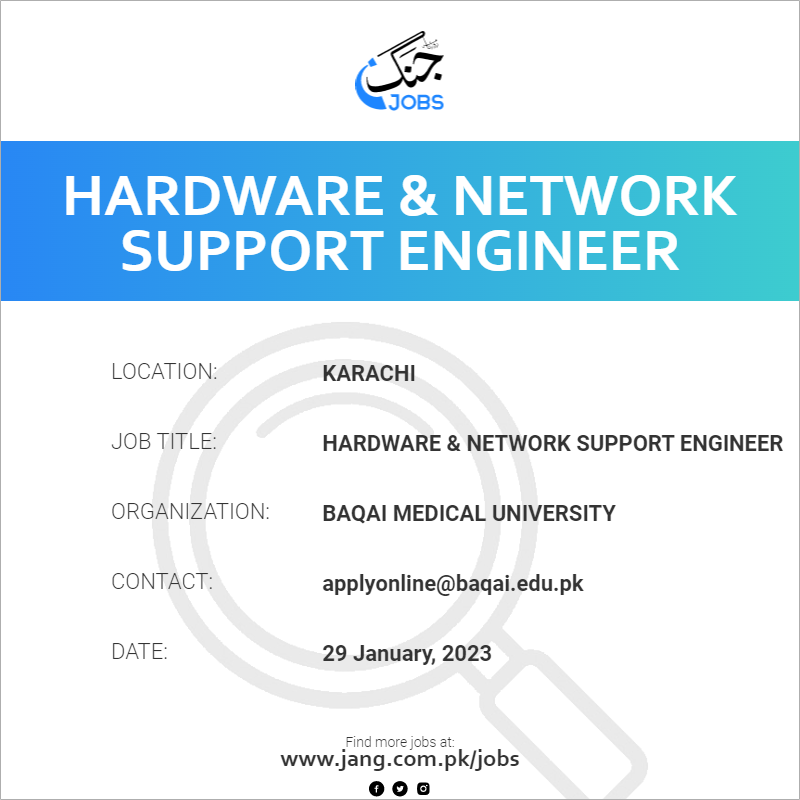 Hardware & Network Support Engineer