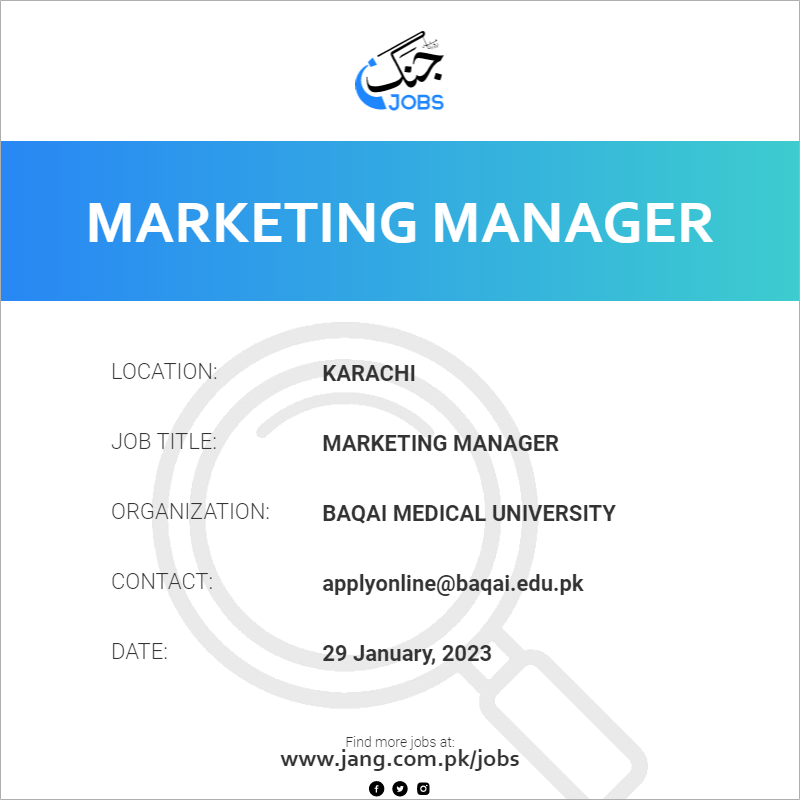 Marketing Manager