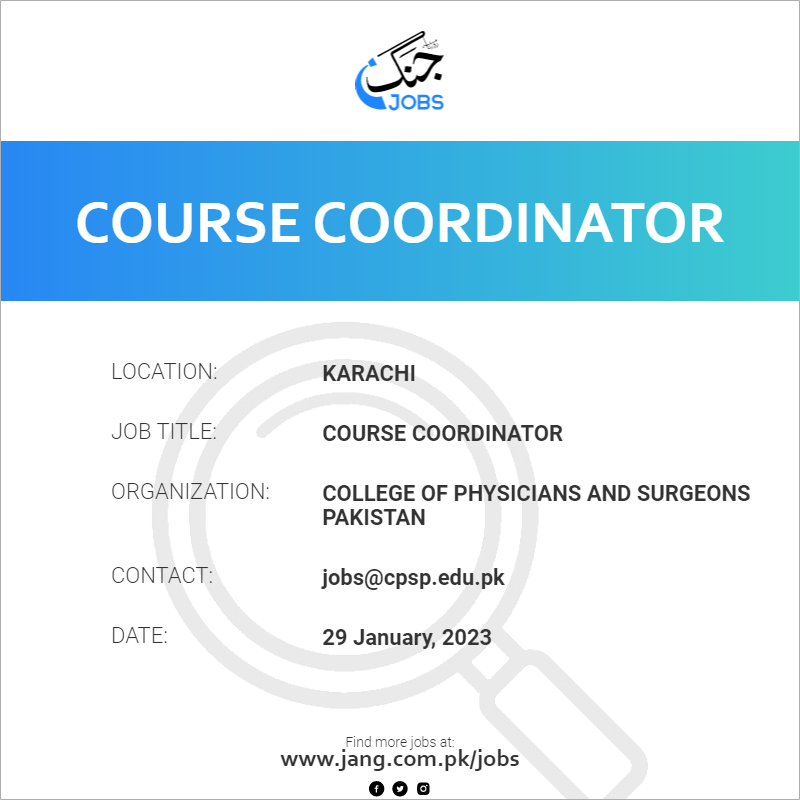 Course Coordinator