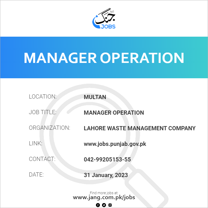 Manager Operation