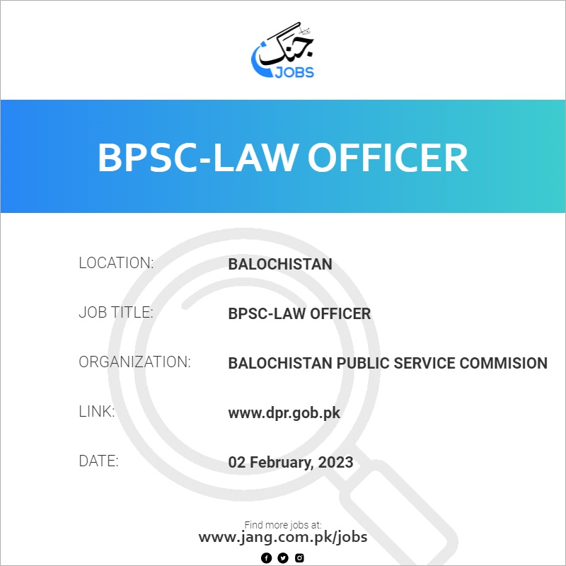 BPSC-Law Officer