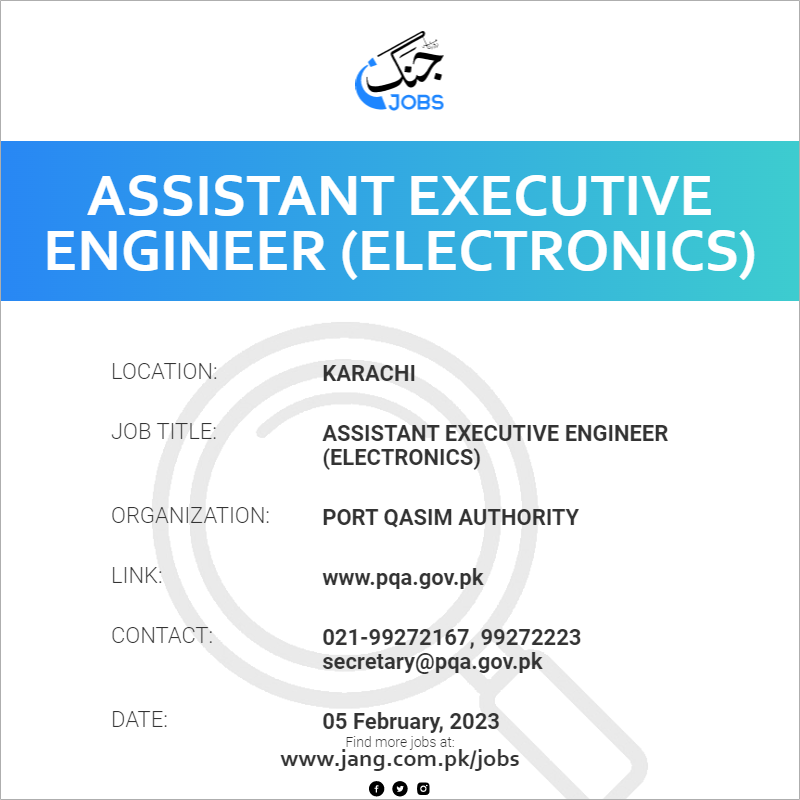 Assistant Executive Engineer (Electronics)