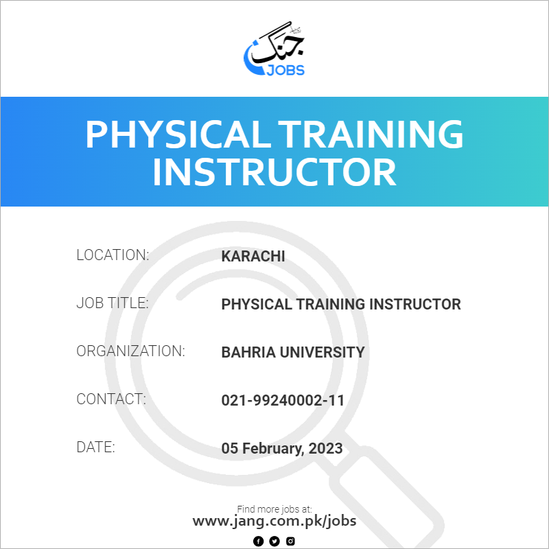 Physical Training Instructor