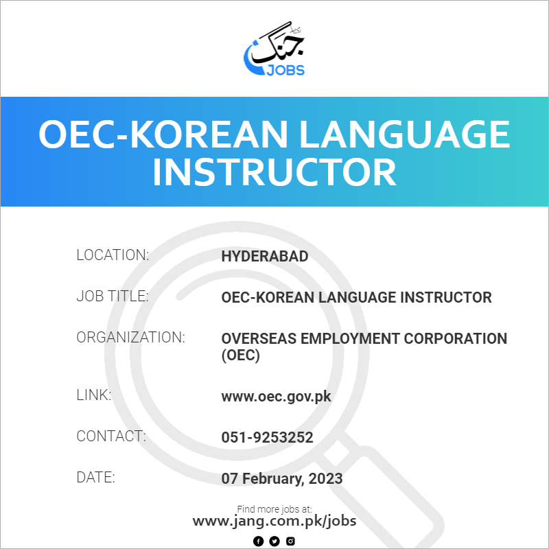 OEC-Korean Language Instructor