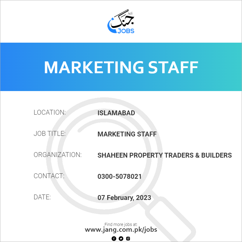 Marketing Staff