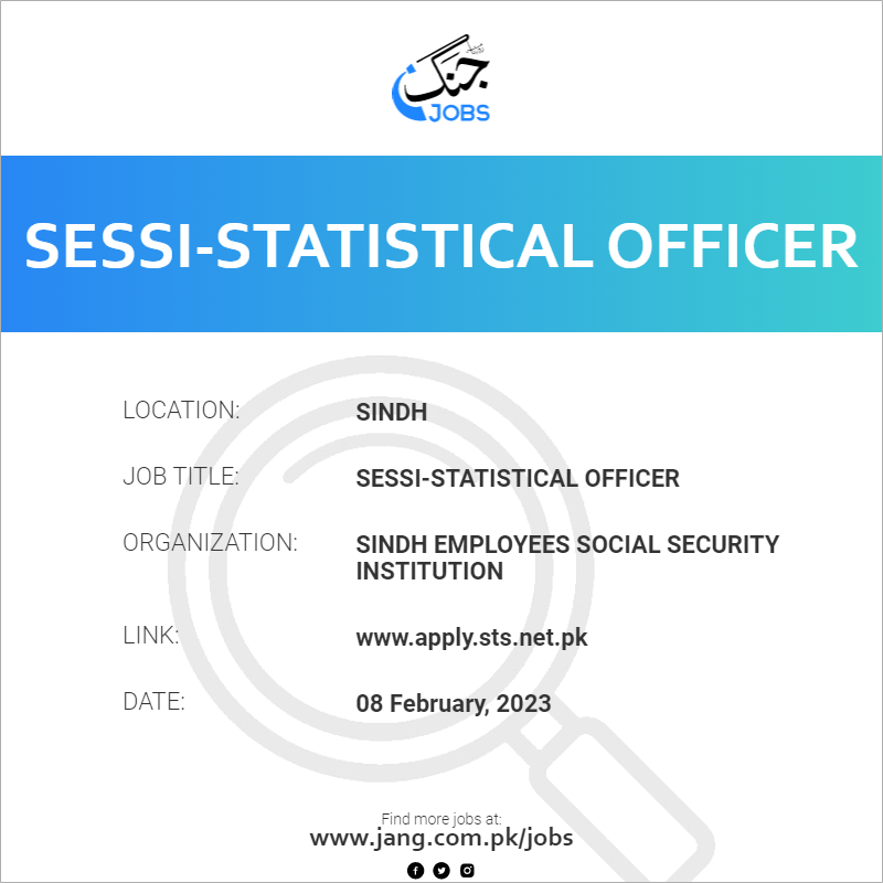 SESSI-Statistical Officer