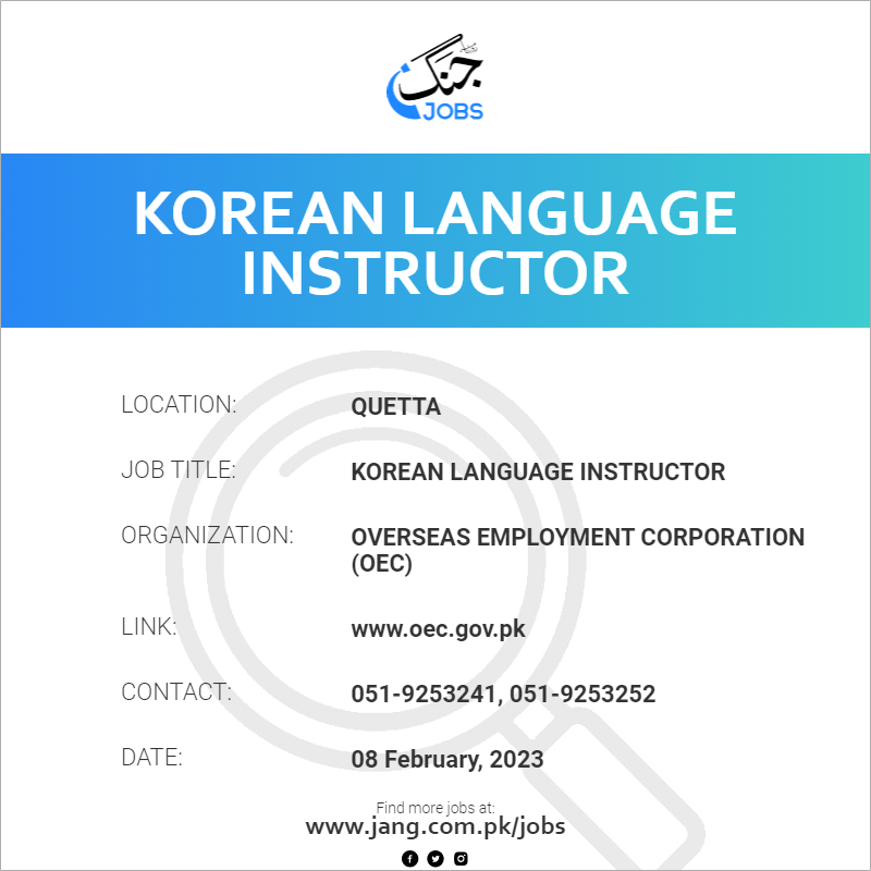 Korean Language Instructor