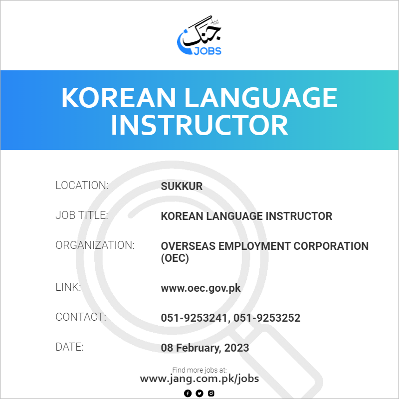 Korean Language Instructor