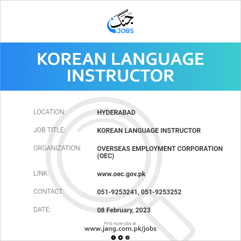 Korean Language Instructor