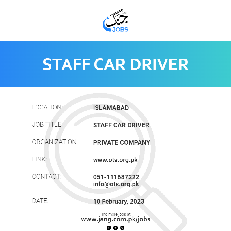 Staff Car Driver