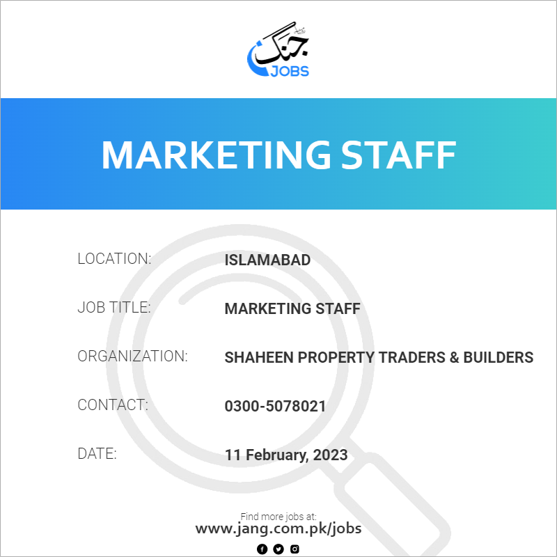 Marketing Staff