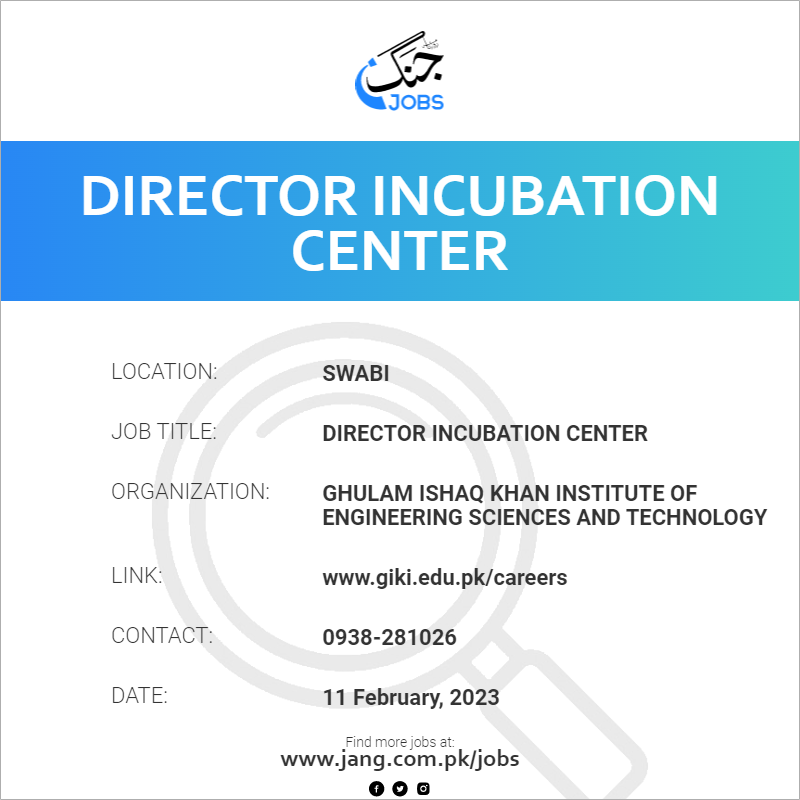 Director Incubation Center