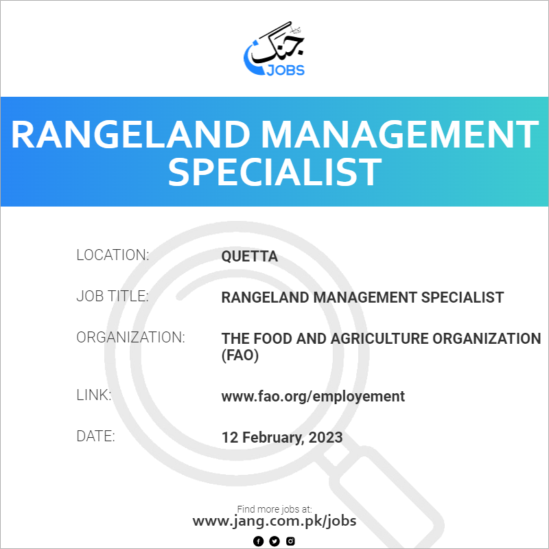 Rangeland Management Specialist