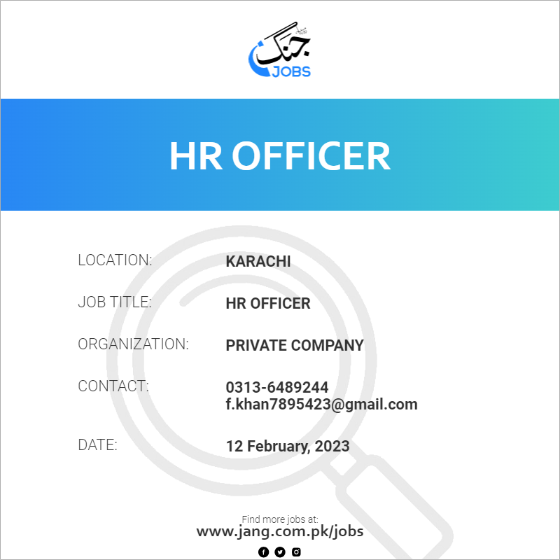 HR Officer