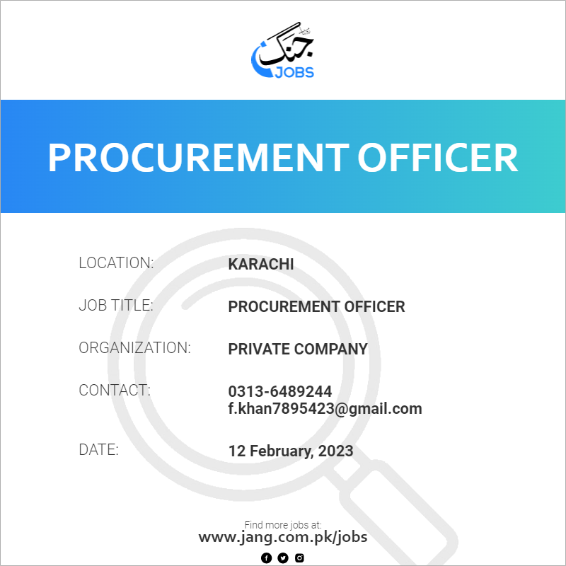 Procurement Officer