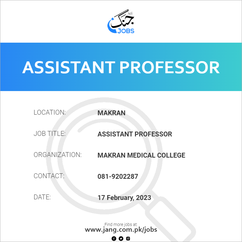 Assistant Professor