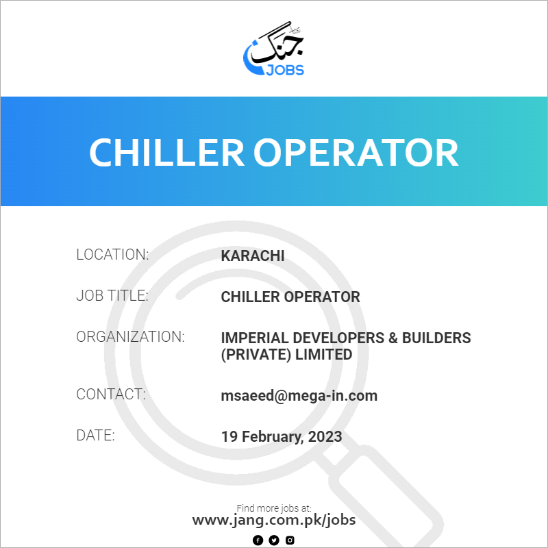 Chiller Operator