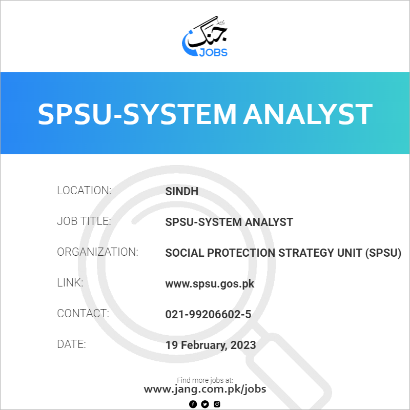 spsu-system-analyst-job-social-protection-strategy-unit-spsu-jobs