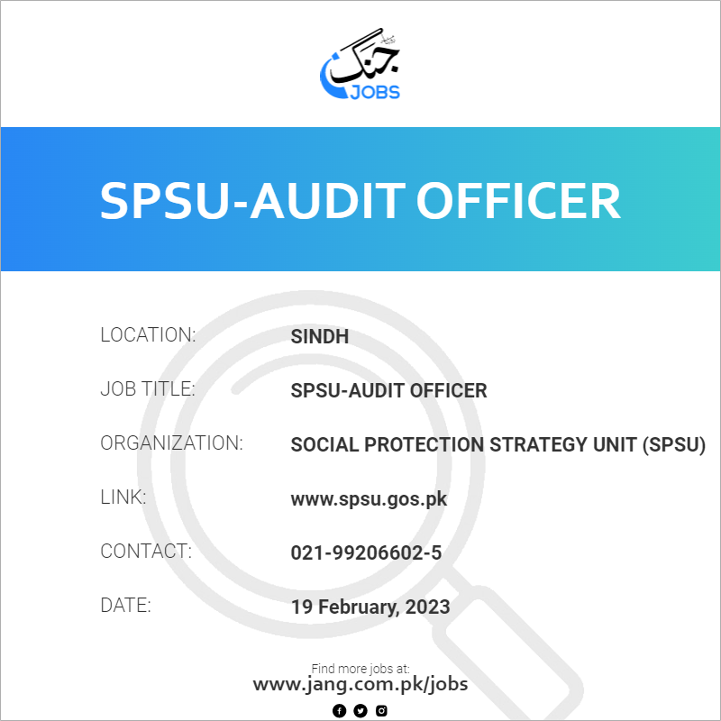 SPSU-Audit Officer