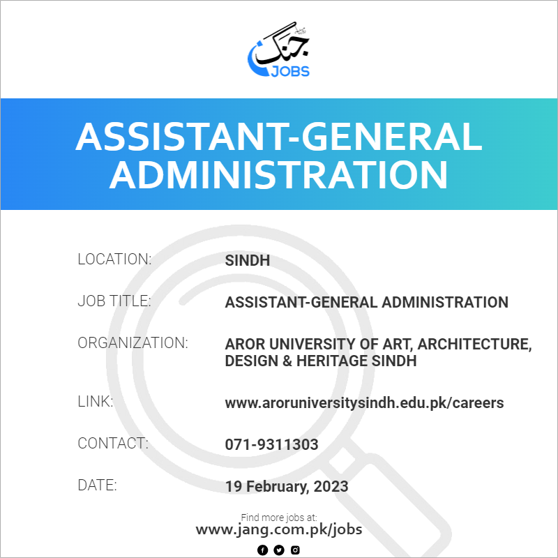 Assistant-General Administration