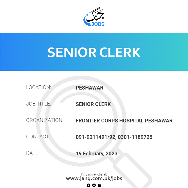 Senior Clerk