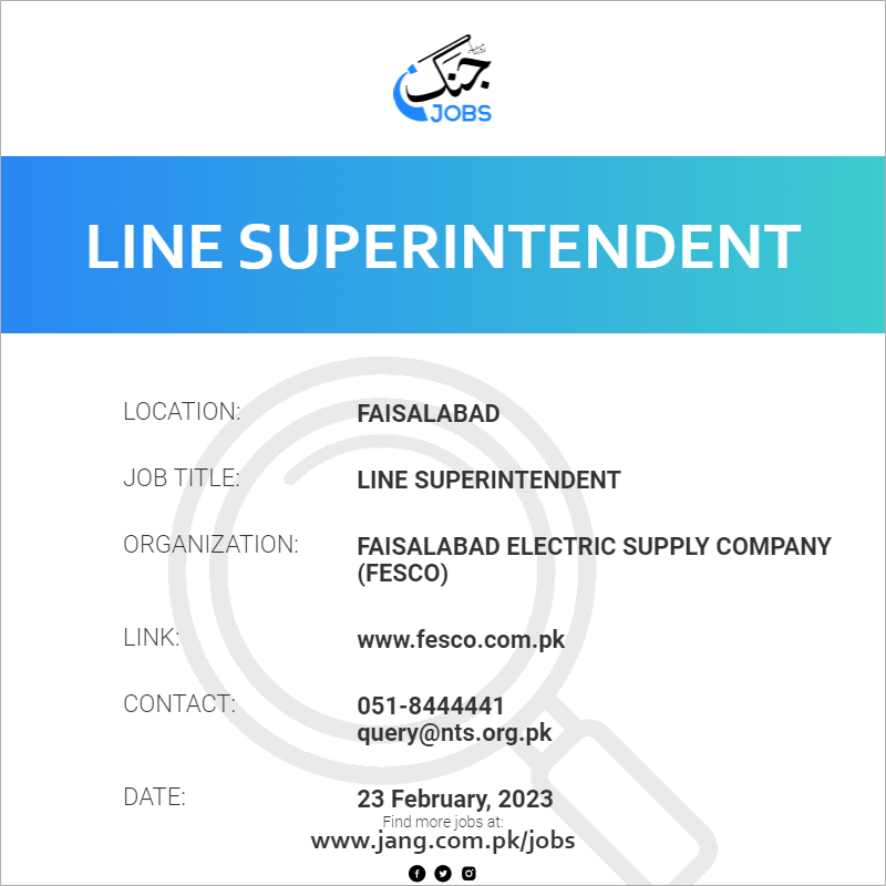 Line Superintendent